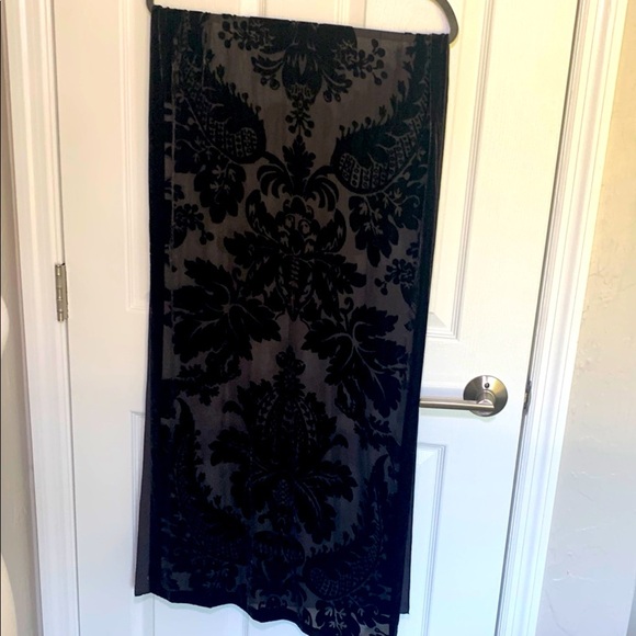 Echo silk chocolate brown burnout velvet scarf - Picture 1 of 8